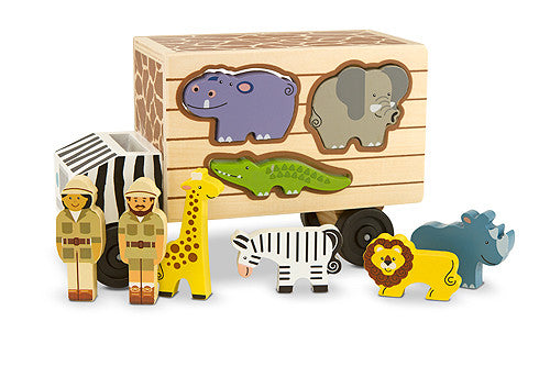 Melissa & Doug Animal Rescue Shape-Sorting Truck 5180